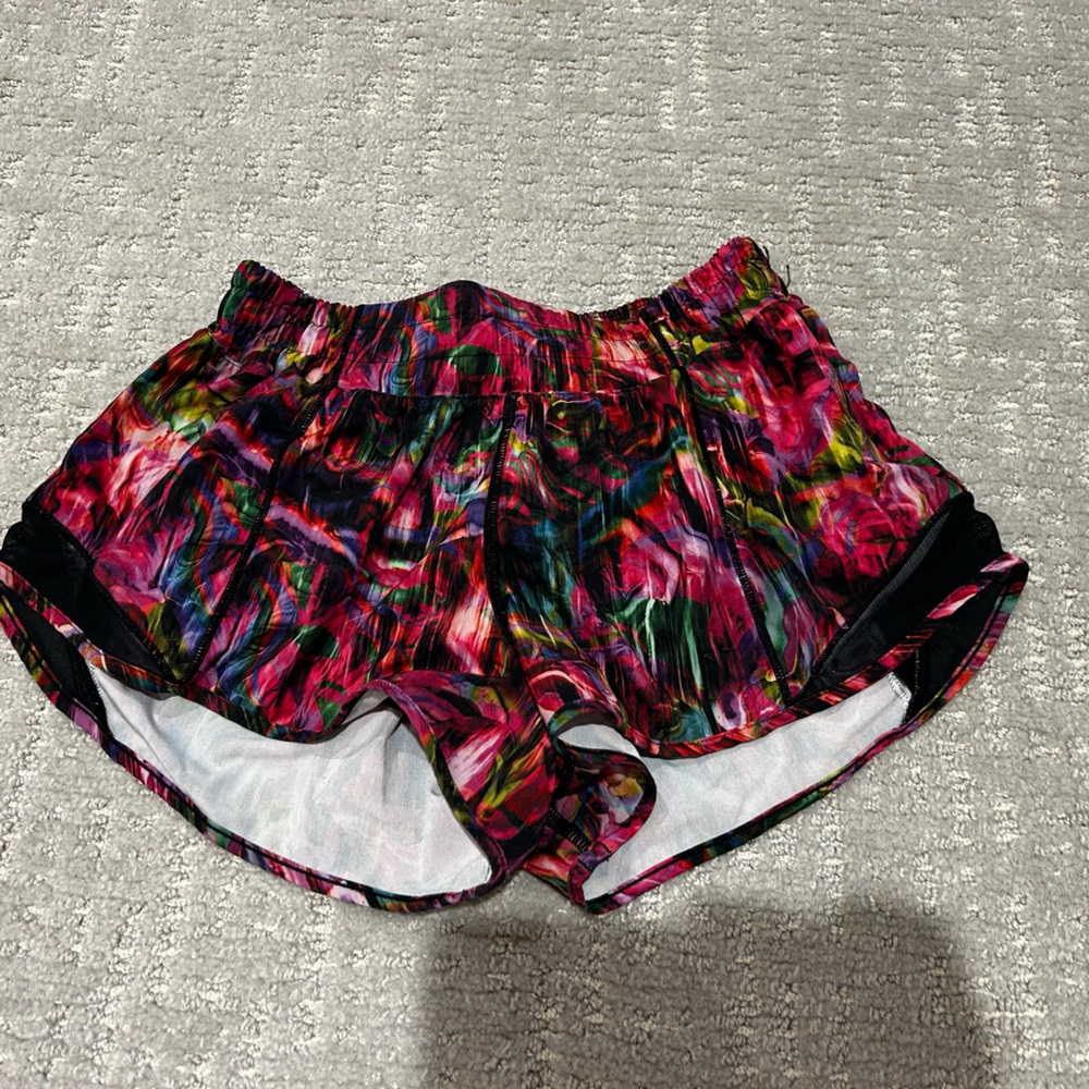 Rainbow Lululemon Hotty Hot shorts